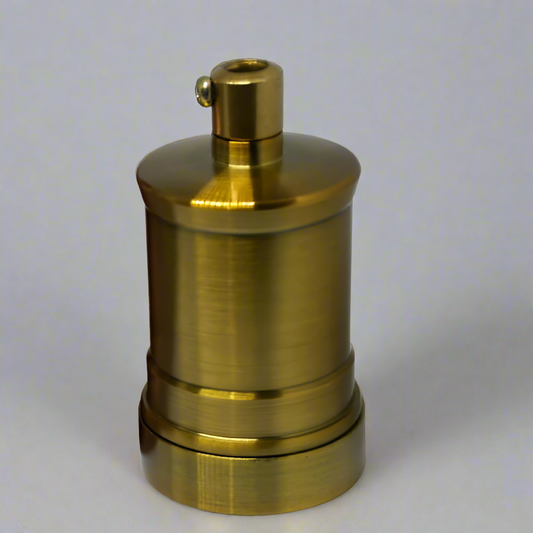 Gele messing E27 vintage industriële lamphouder antieke retro Edison-lampfitting ~ 2958 