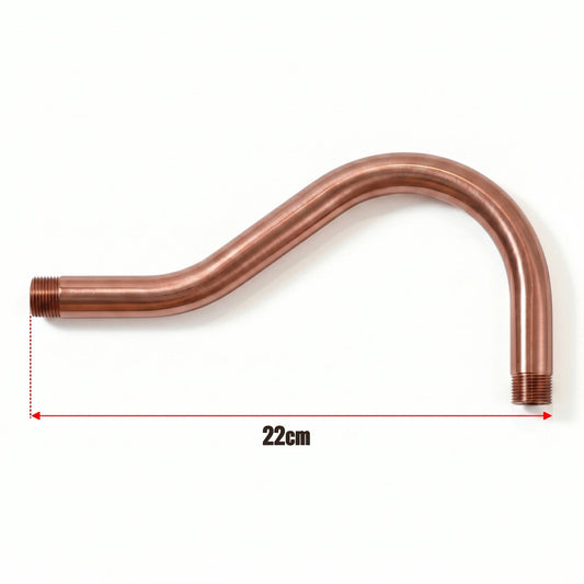 Zwanenhalsbocht buisfitting Metaal 20mm Buitendraad -5653