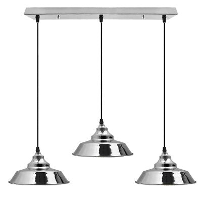 Hanglamp met 3 lampen voor op het keukeneiland ~5778 – Nee / Rechthoek