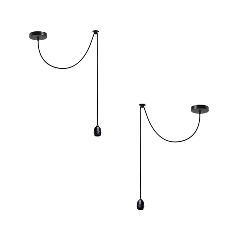 Vintage E27-lamphouder, plafondlamp, 2 m, hangende hanglamp ~4907