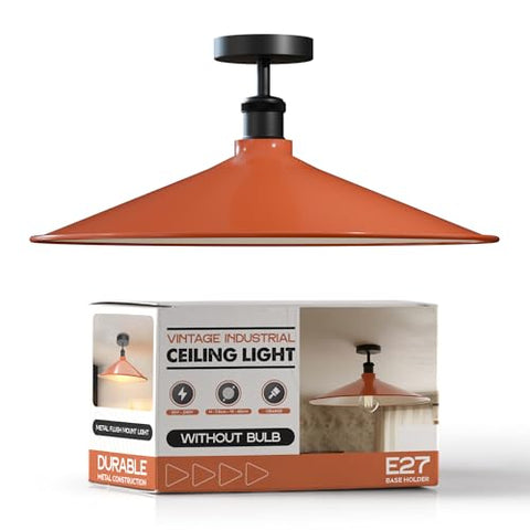 Industrial LED Flush Mount Ceiling Light Fixture ~6449