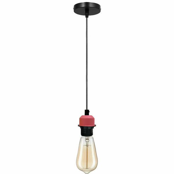 Vintage hanglamp met lamphouder en plafondlamp E27 fitting ~5760 – 01 Pakket / Ja