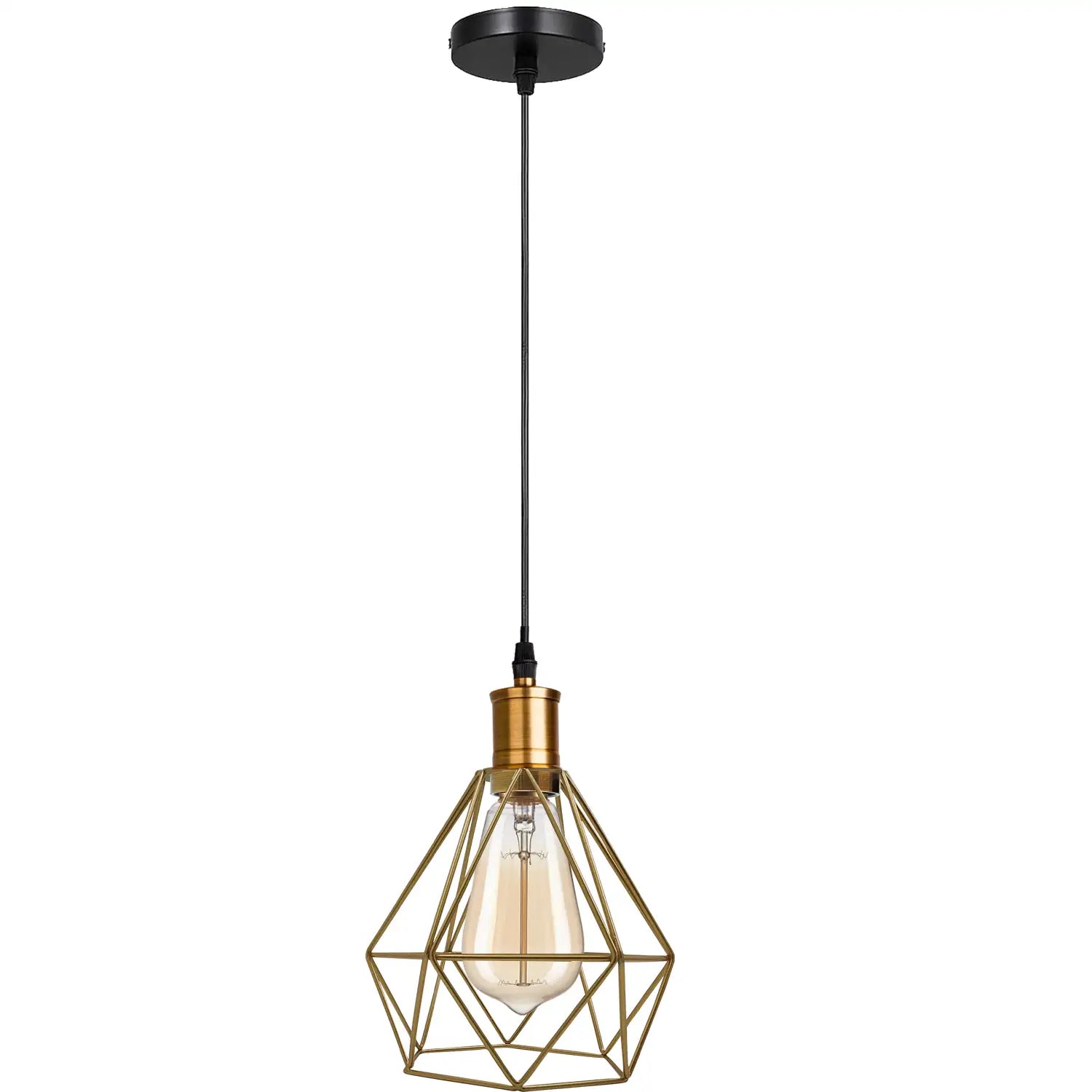 Modern Diamond Cage Pendant Light