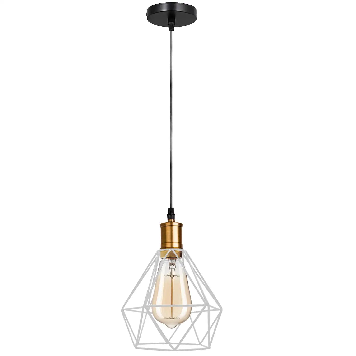 Modern Diamond Cage Pendant Light