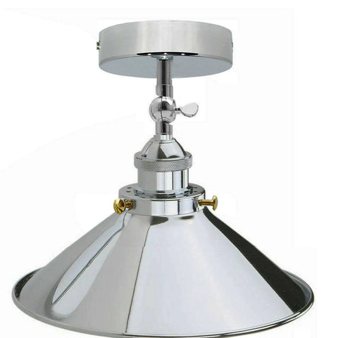 Retro industriële plafondlamp E27 LED kegellampenkap ~ 5704
