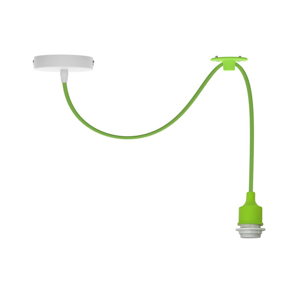 Enkele plafondhanglamp Swag hanglamp ~5340 – Lichtgroen / Zonder lamp