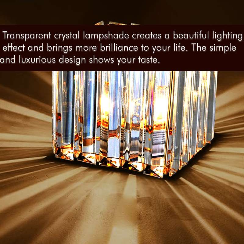 Crystal Shade Square Mini Pendant Kitchen Island Light