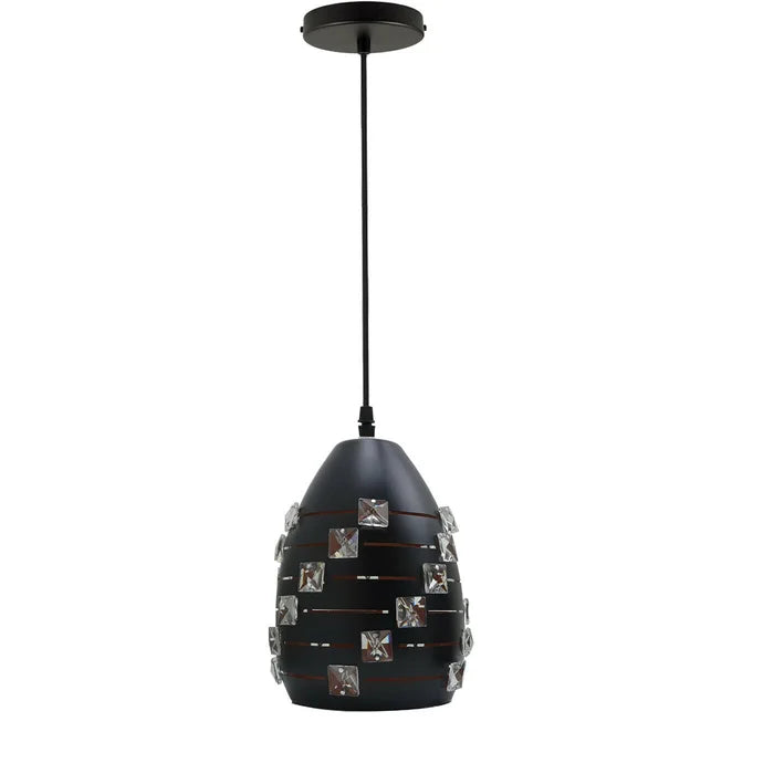 metal contemporary black pendant light