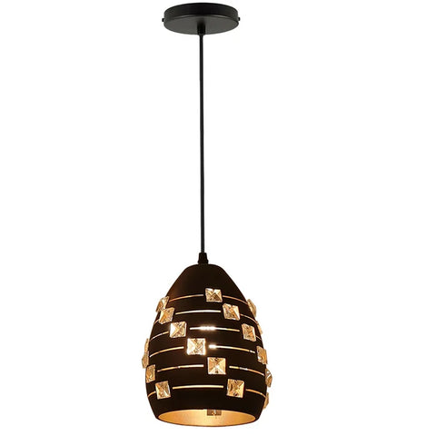Metalen moderne zwarte hanglamp~5521