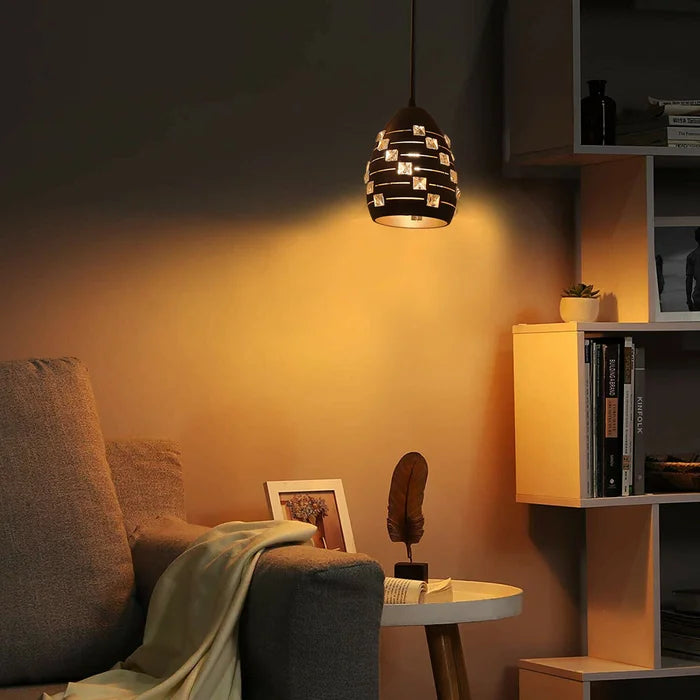 metal contemporary black pendant light