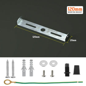 120mm plafondrozetbeugel, riembeugelplaat met accessoires~2395