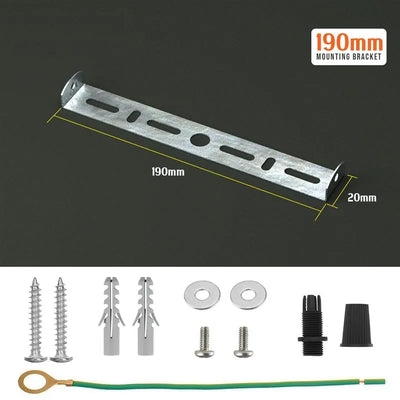 190mm metalen plafondplaatbeugel zijmontage plafondrozet riembeugel voor lichtbevestiging~4121