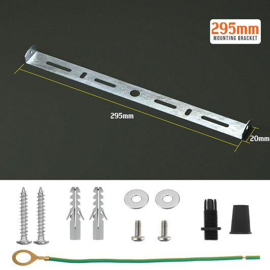 295mm Plafondrozet Lichtbevestigingsbandbeugelplaat met accessoires~2404