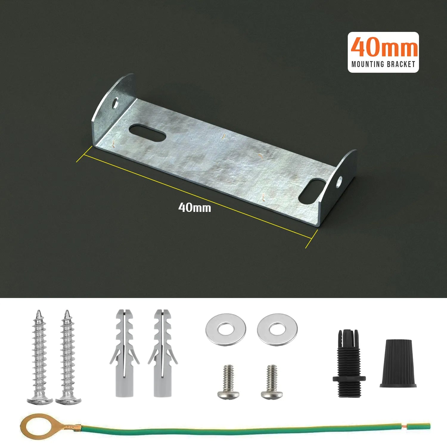 40mm plafondrozet riembeugel riembeugelplaat met accessoires lichtbevestiging~4127