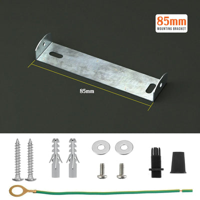 Plafondrozet met bevestigingsplaten voor lichtbevestiging van 85 mm, riem en beugel ~2388