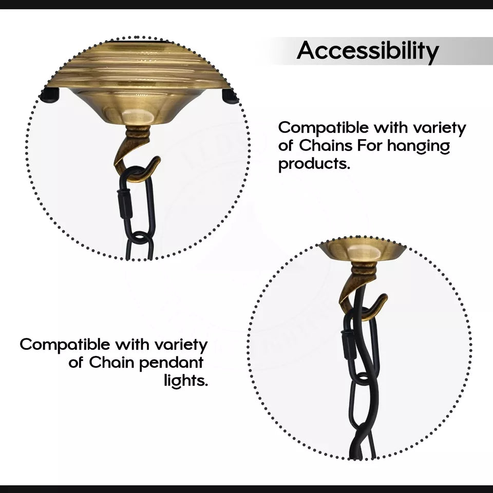 Industrial ceiling hook plate