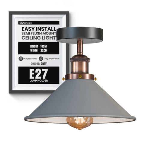 E27 Plafondlampen Semi-inbouw ~5950
