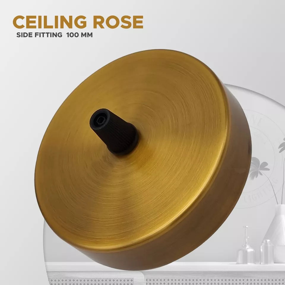 metal ceiling rose for pendant light installation