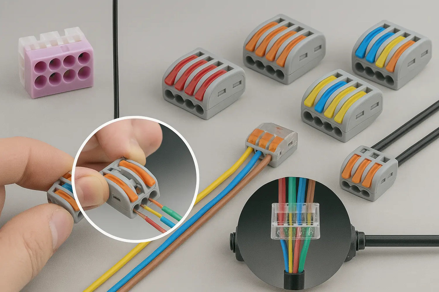 Draadconnectoren en aansluitdozen