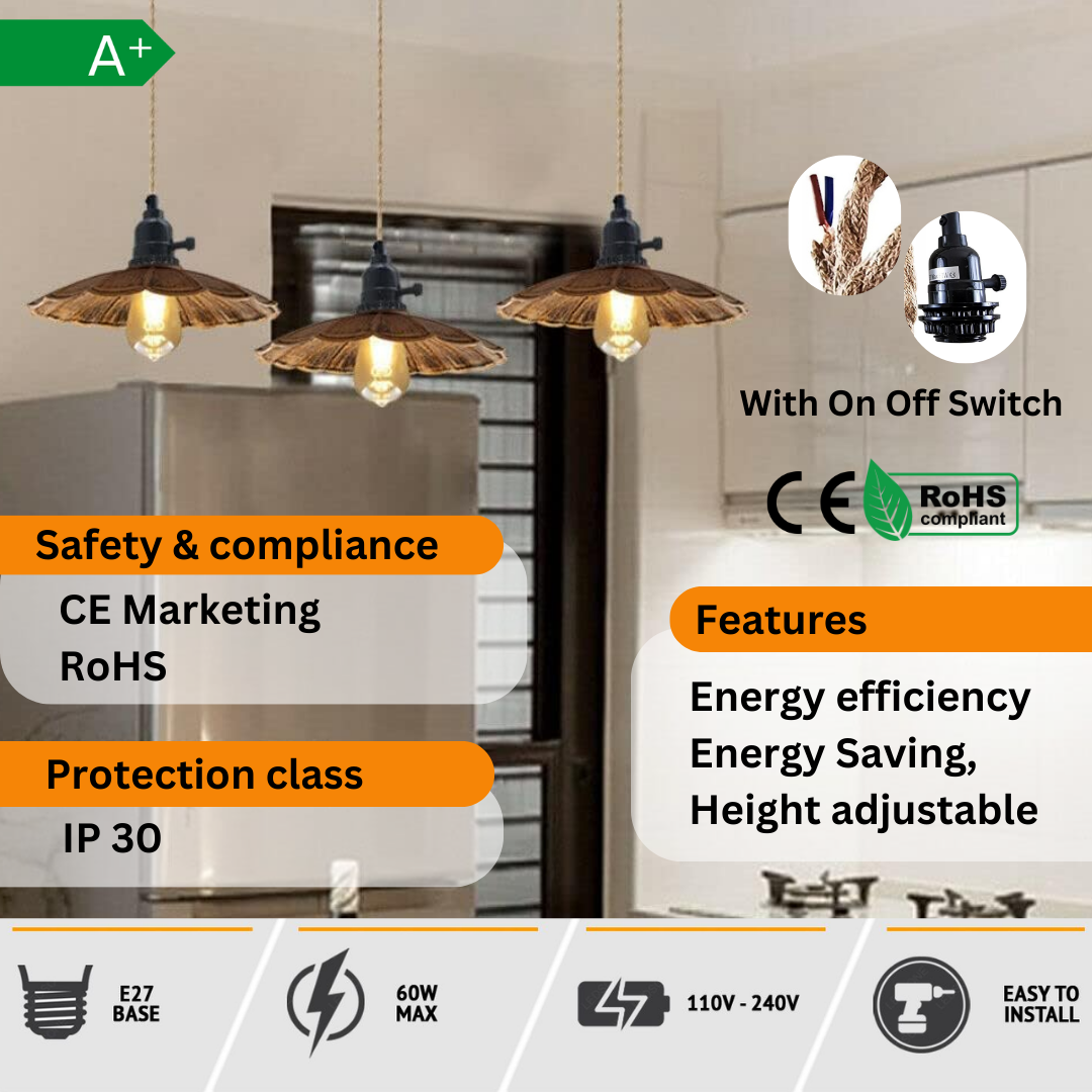 Cluster Drop Industrial Fitting Lamp 