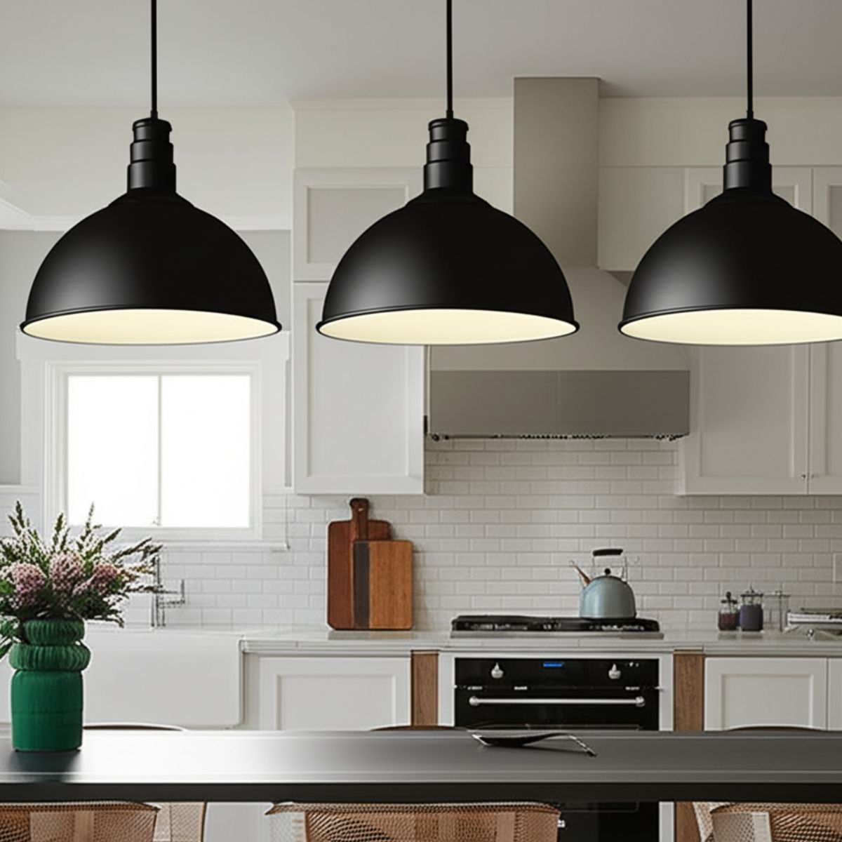 Affordable black pendant light