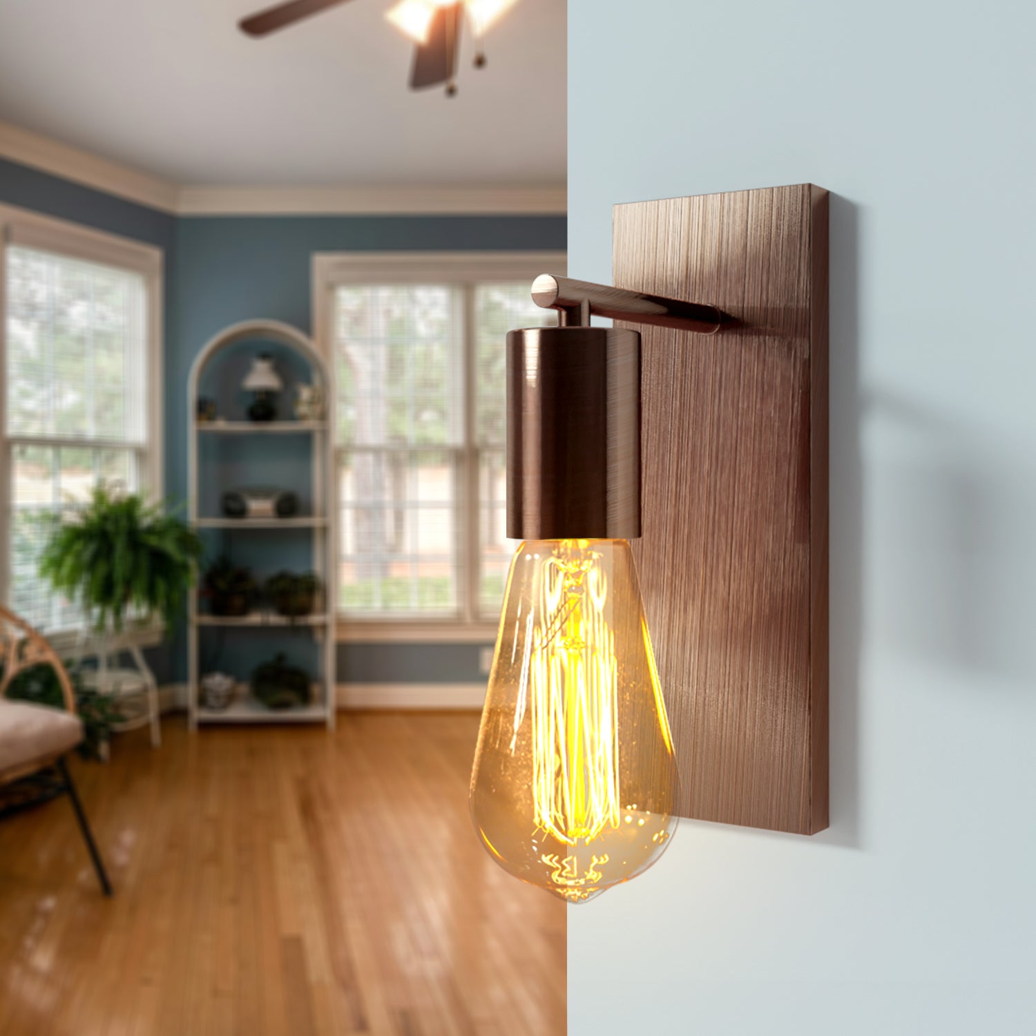 Ceiling rose hook plate for vintage pendant lighting installation