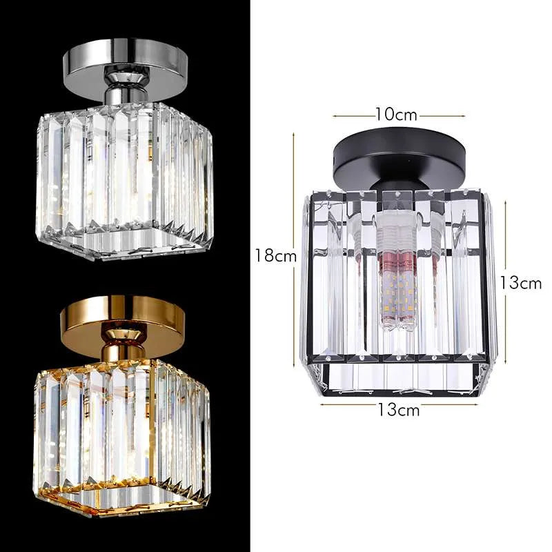  Semi Flush Ceiling Light Crystal
