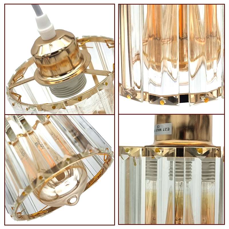Crystal Shade Round Mini Pendant