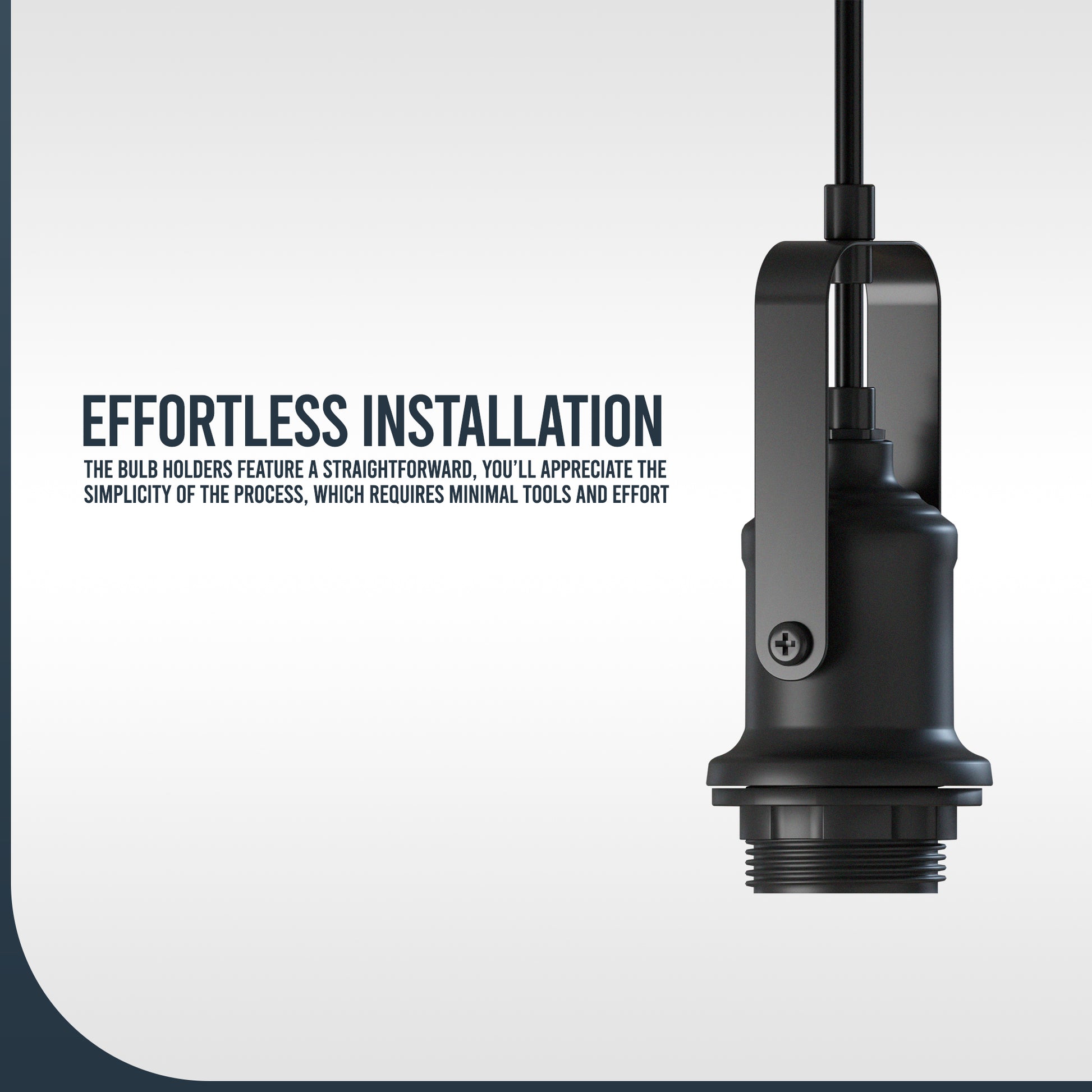 Minimalist design Black Lighting Fixture