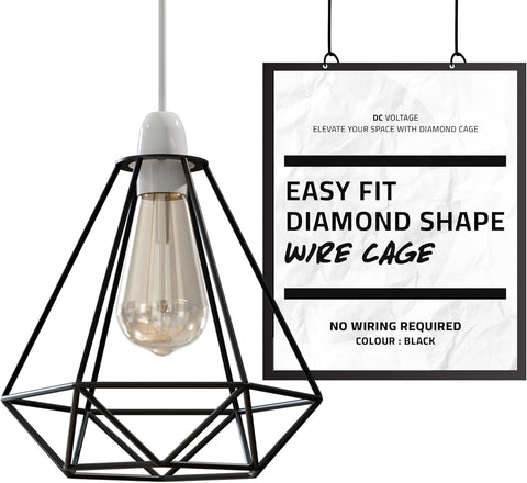Diamond Easy Fit lampenkap metalen kooi~2191