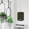 Plafondlamp met metalen kooi ~2618