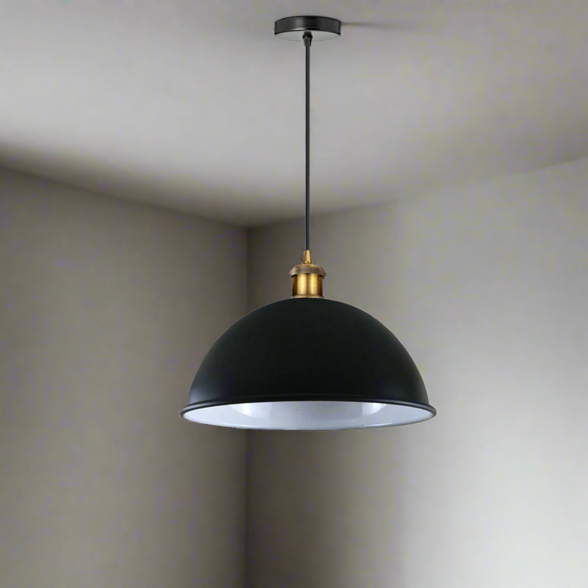 Matt Black Dome light 