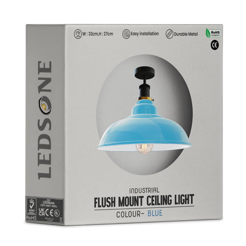 Semi-plafondlamp in antieke stijl ~1238