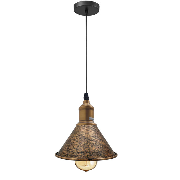 Industriële plafondlamp voor woonkamer~5344 – Geborsteld koper / Ja