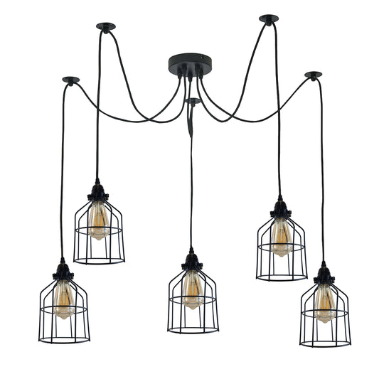 Multiple Ceiling Light Fixture 2M Spider Pendant Light ~6329