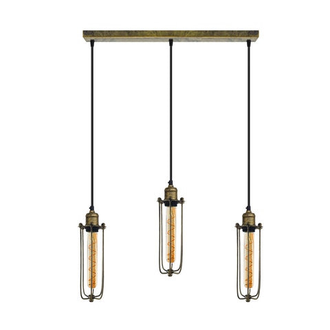 Cage hanglamp met lange buiscluster ~5144