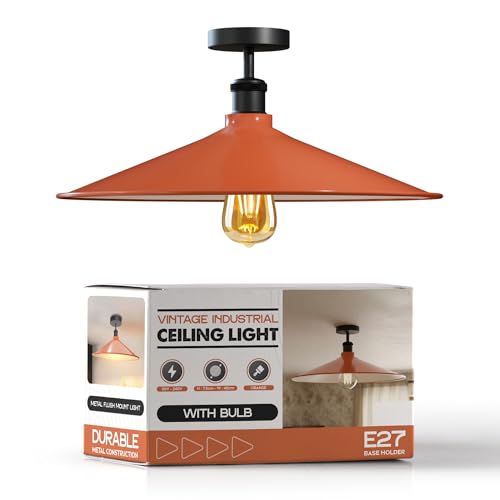 Industrial LED Flush Mount Ceiling Light Fixture ~6449