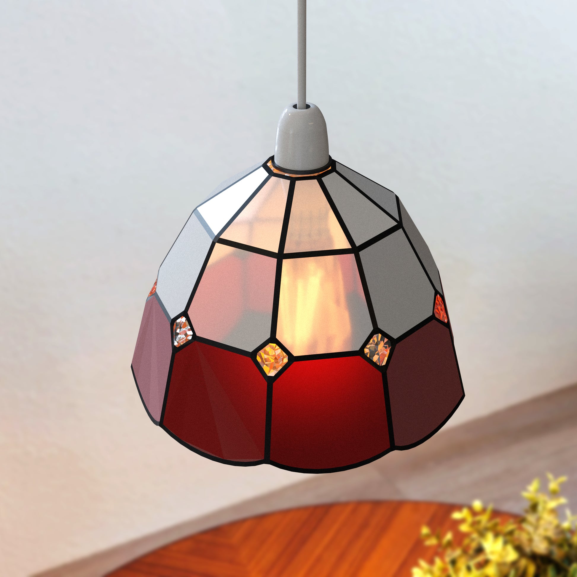 Stained Glass Lamp Shades Vintage Tiffany Style 