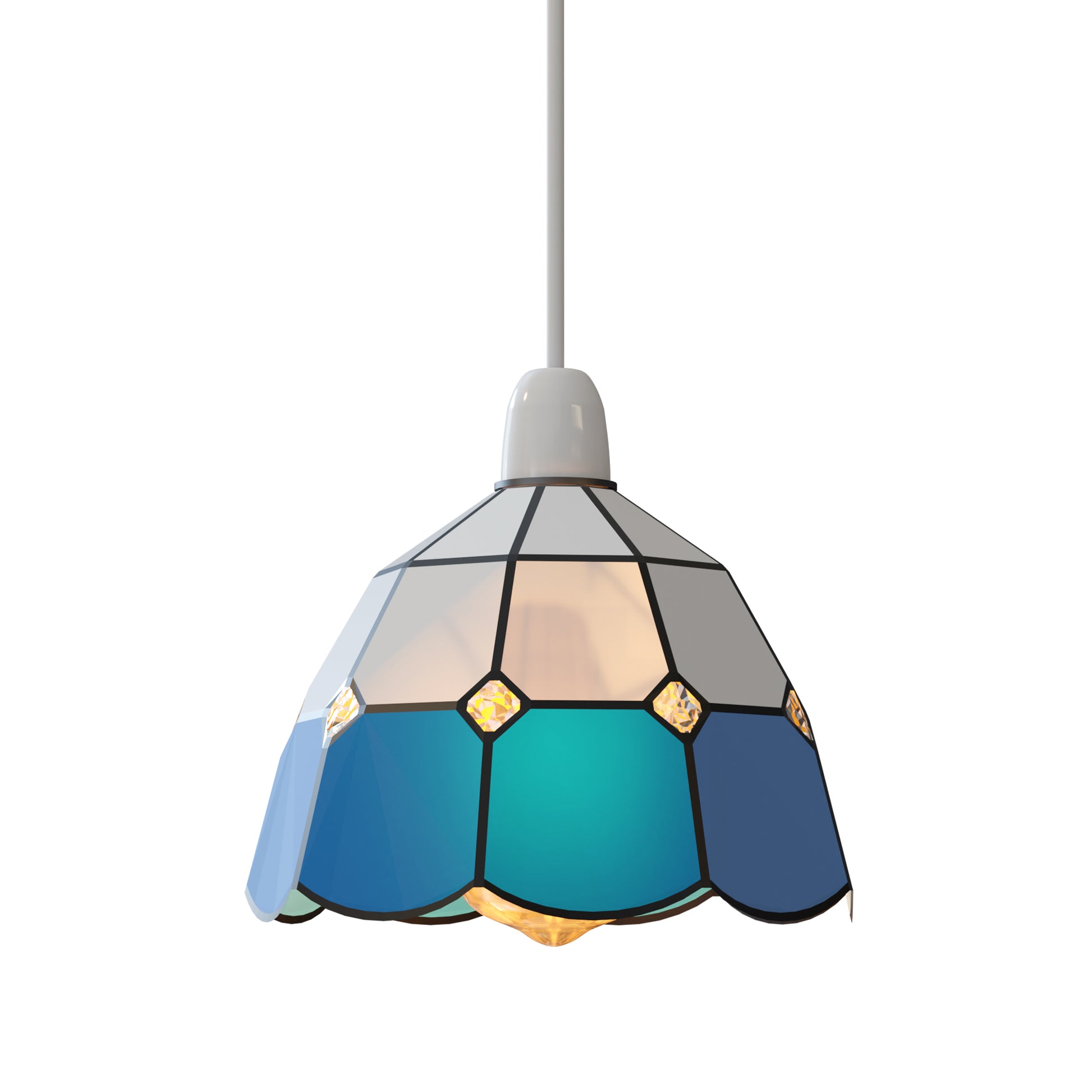 Stained Glass Lamp Shades Vintage Tiffany Style 