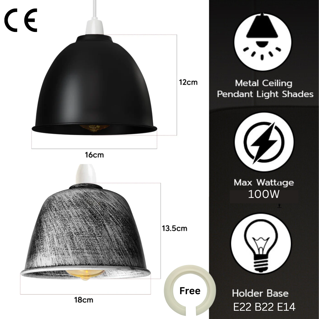 Easy_Fit_Lampshade_Metal E27 B22 E14
