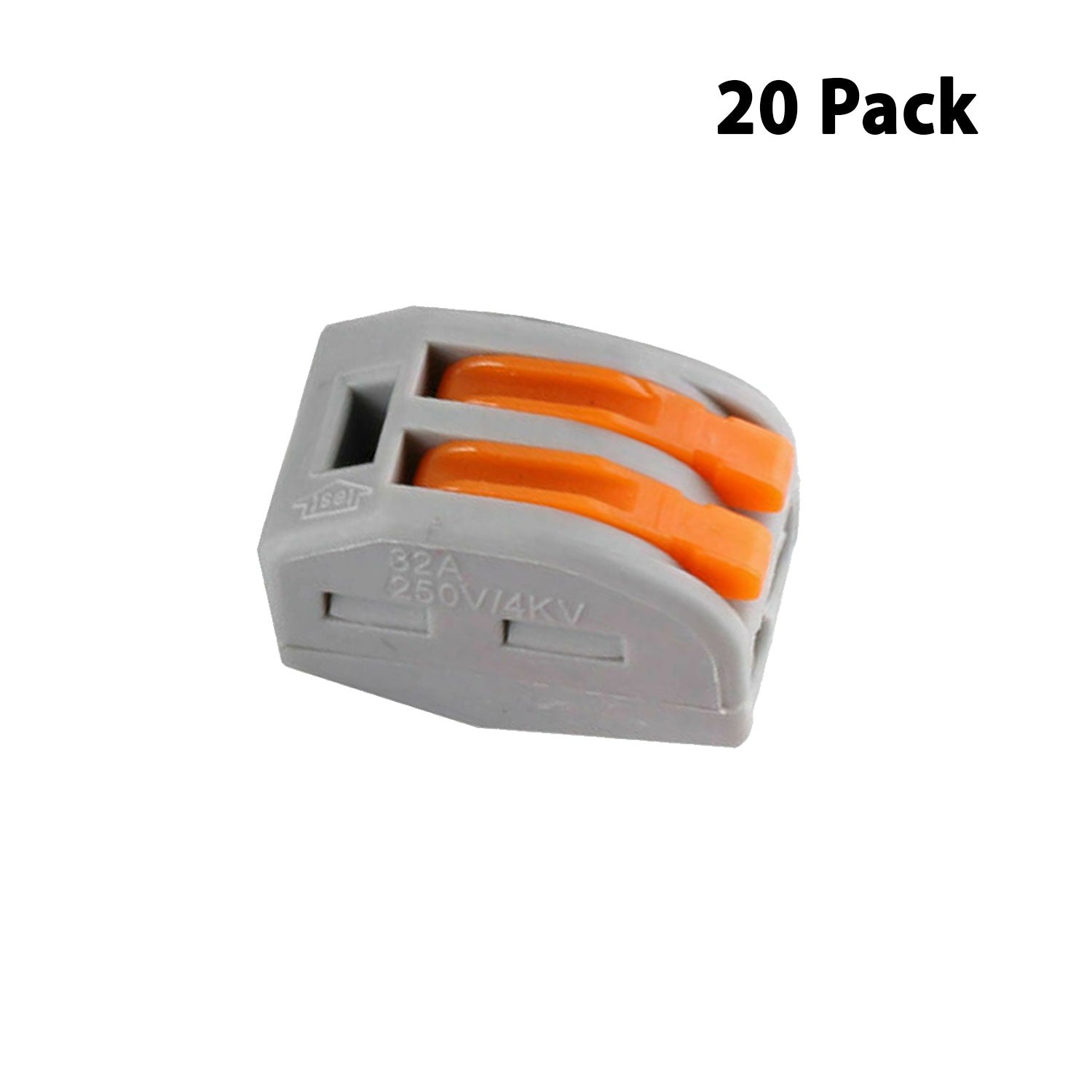 2-Way Lever Electrical wire connectors 20 Pack 