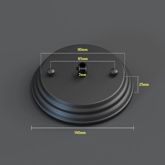 Plafondrozet met dubbele laag voor hanglampen~4953