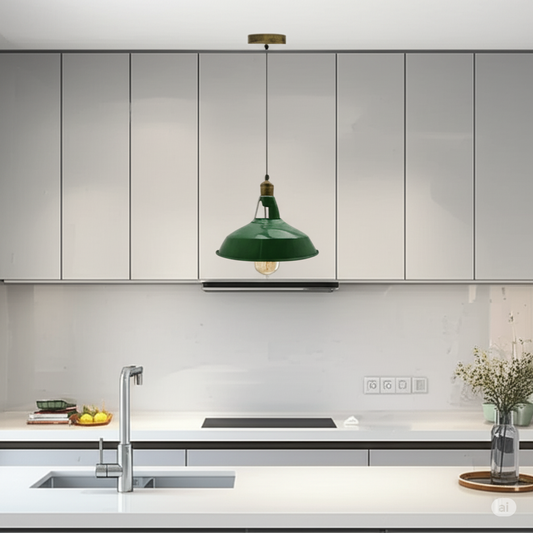 Moderne hanglamp met schuurkap, plafondlamp ~5882