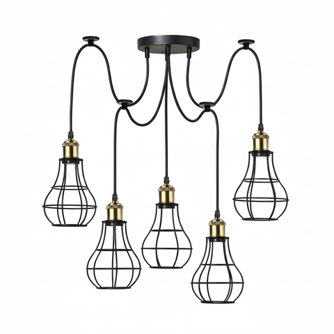 5 Way Indoor Spider Lights Ceiling Hanging Pendant Lights~6300