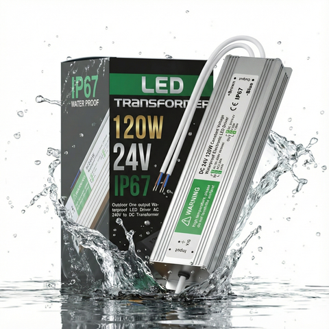 IP67 DC 24V 120W LED-driver constante spanning voedingstransformator ~ 3306