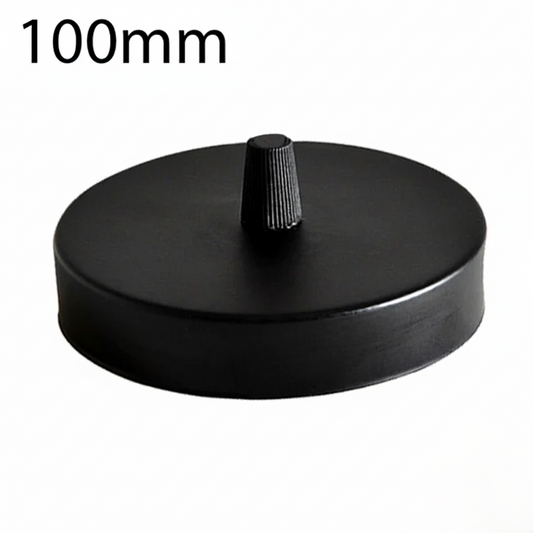 LEDSone industriële vintage 1 stopcontact metalen plafondrozet 120x25mm ~2765