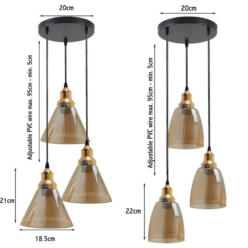 3 light pendant ceiling light
