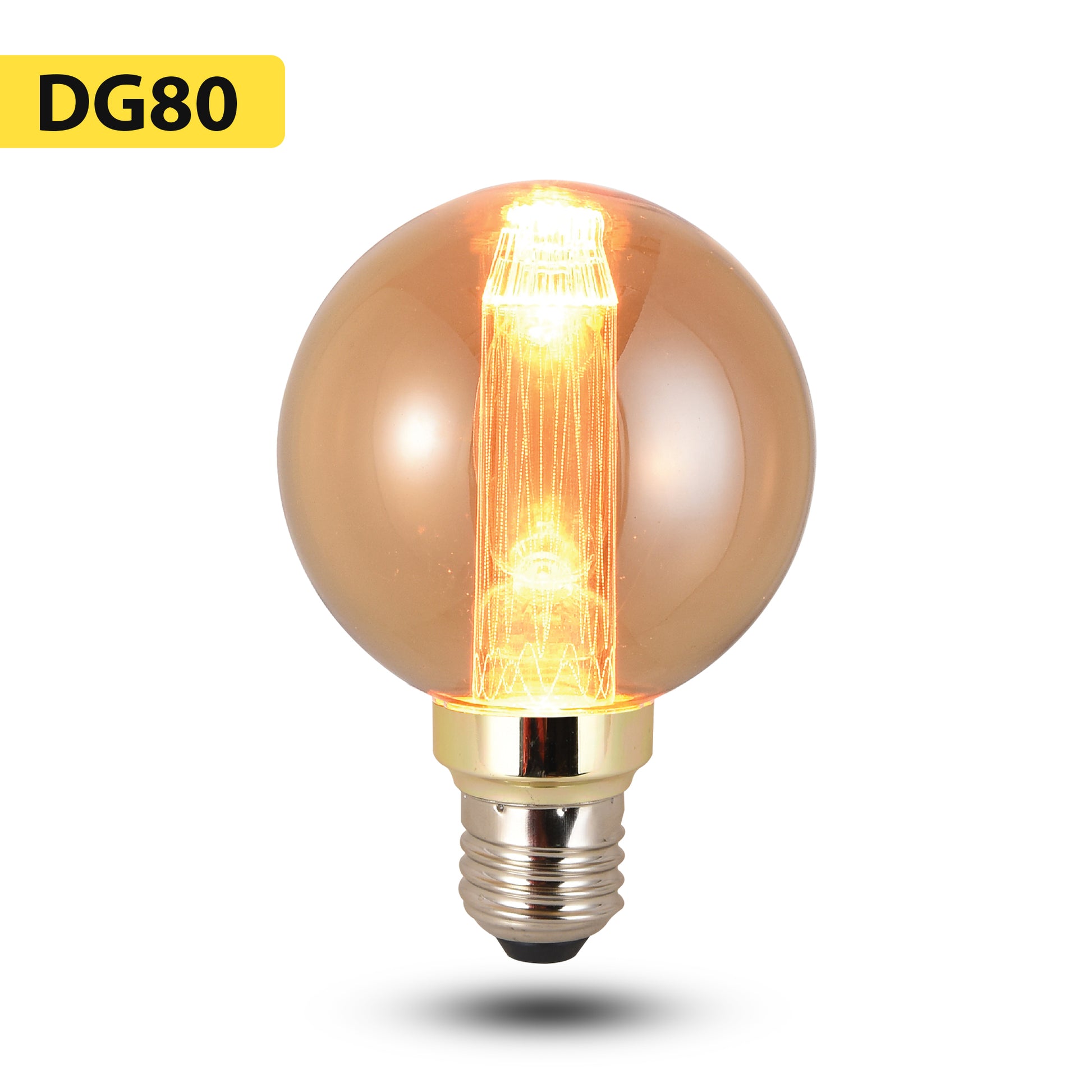 G80 Filament Bulb E27 Base Warm White 3W