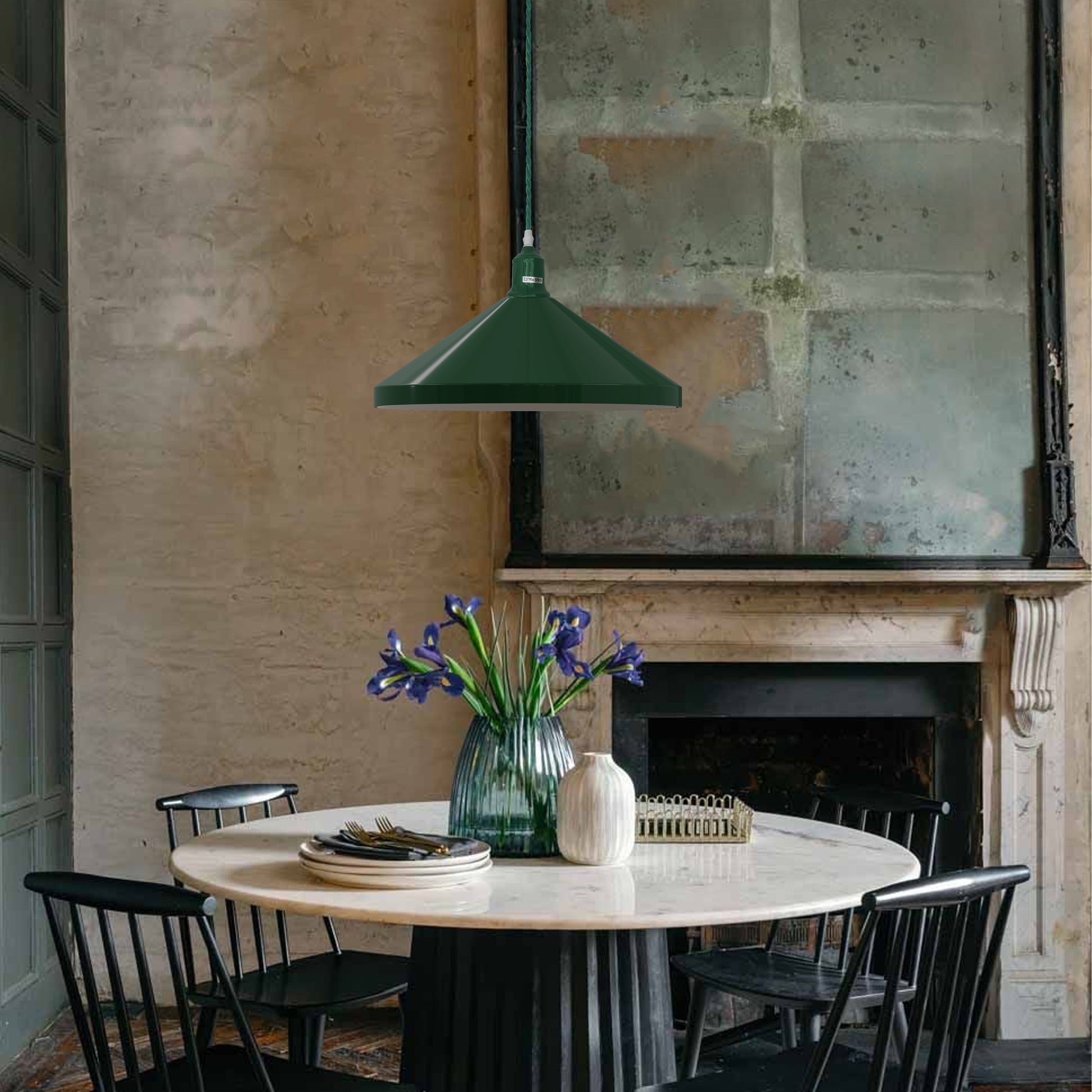 Green Cone pendant Light for Dining Room