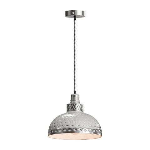 Retro Hammered Metal Shade E27 Ceiling Pendant Light~6132